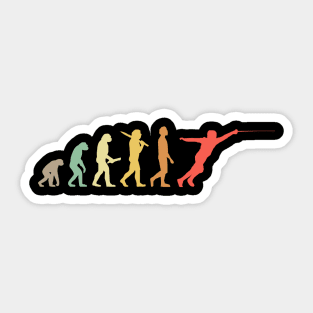 Retro Fencing Evolution Gift For Fencers Sticker